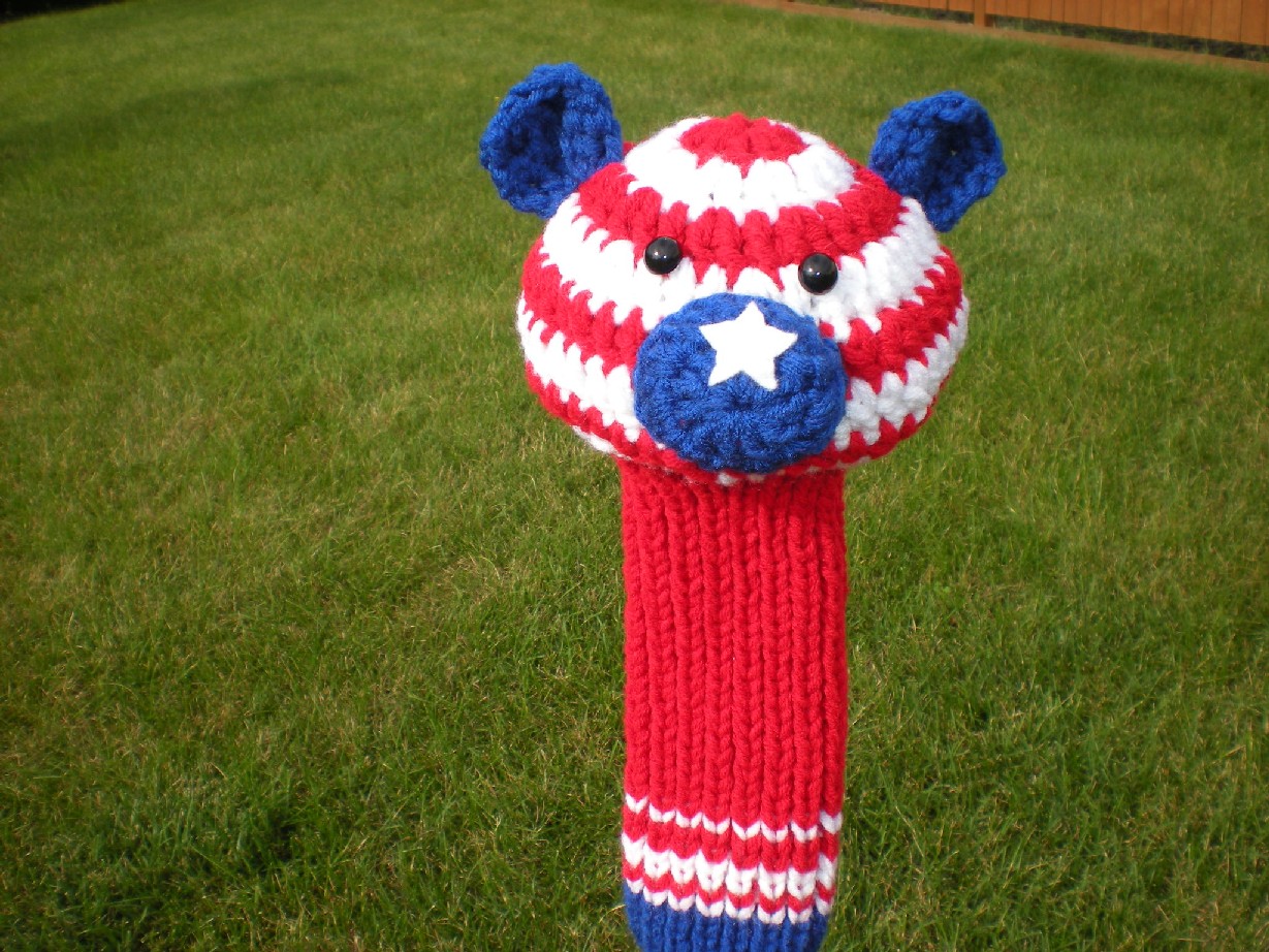 こんな物も作りました ゴルフヘッドカバー 小物の手編みグッズのお店 毛糸玉ゴルフ